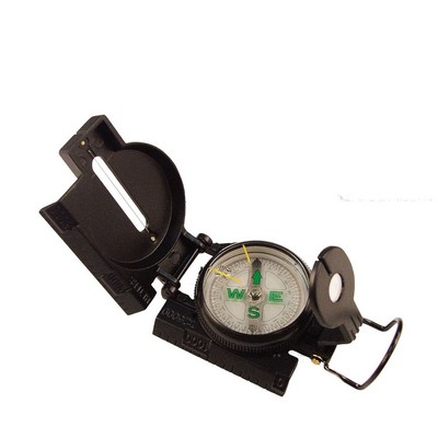 Black Military Tactical Compass w/Magnifying Glass