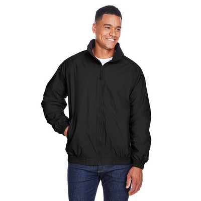 Harriton Adult Fleece-Lined Nylon Jacket