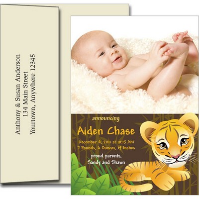 Birth Announcements w/Imprinted Envelopes (5"x7")