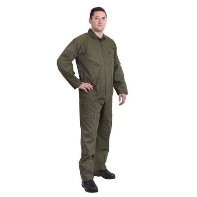 Adult Olive Drab Long Sleeve Flightsuit (4XL)