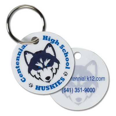 Laminated Circle Pet Tag/Zipper Pull (1½" diameter)