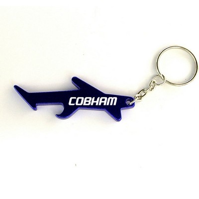 Airplane Aluminum Bottle Opener w/Keychain (9 Week Production)