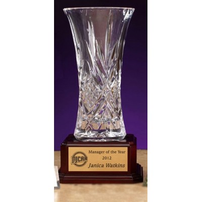 12" Masquerade Crystal Vase