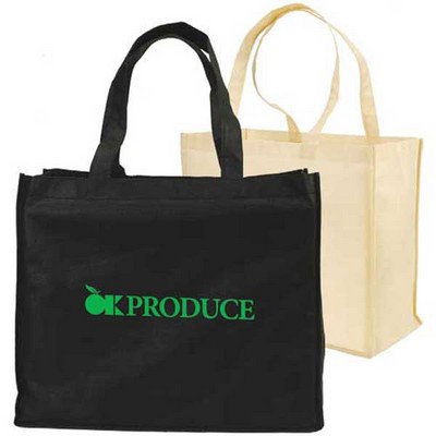 Non Woven Full Gusseted Shopping Tote Bag