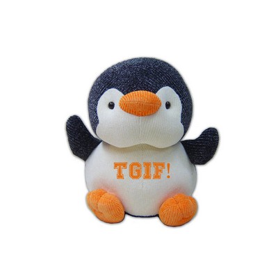 Custom Plush Knit Penguin