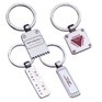 Stock Key Chain - Square Fob w/4 Faux Screws