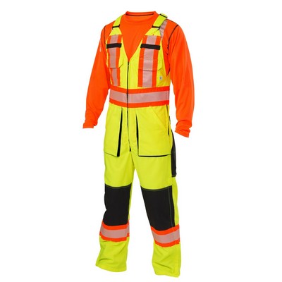 7 Oz. Ripstop High Visibility Bib Overalls