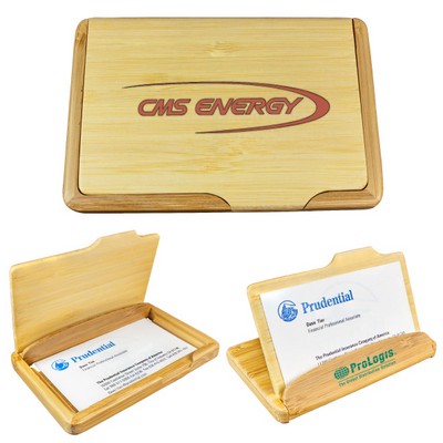 2-Way Bamboo Name Card Holder