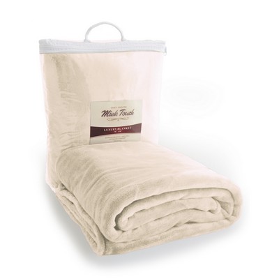 Cloud Mink Touch Throw Blanket - Cream White