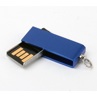 128 MB Swivel USB Flash Drive W/ Keyring