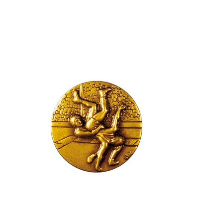 Club Lorente Round 1" Lapel Pin- Wrestling