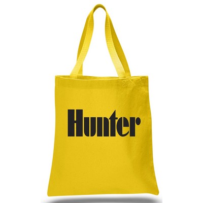 Promo Canvas Tote--Yellow--1-Color Imprint