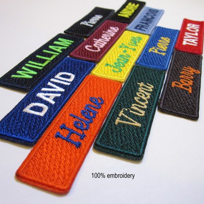 Low Profile® Embroidered Text Emblems