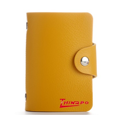 PU Leather Pocket ID Credit Card Holder