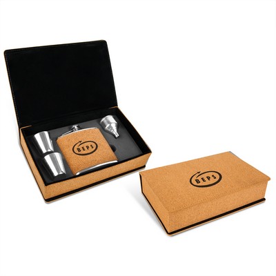 Cork Flask Gift Set