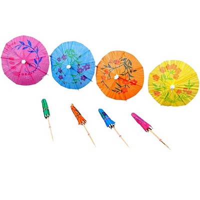 Paper Cocktail Toothpick Umbrellas/Parasols for Party