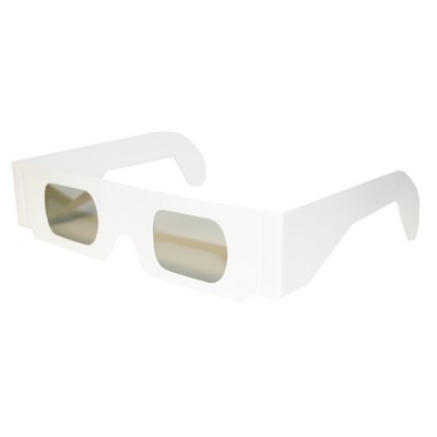 3D Glasses Linear Polarized - PLAIN WHITE STOCK