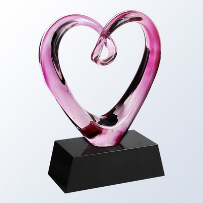 Heart Award w/Black Base Award