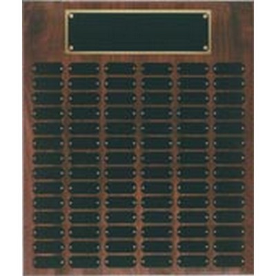 102 Plate Genuine Walnut Completed Perpetual Plaque