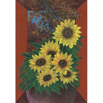 Sunflower Masterpiece Flags (12" x 18")