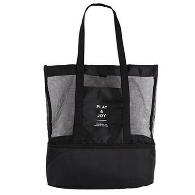 Mesh Beach Bag With Cooler