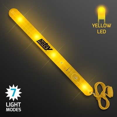 Yellow LED Patrol Wand - Domestic Print