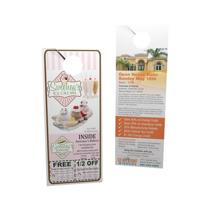 4.25" x 11" - Door Hangers - Full Color - 100lb. Gloss Cover