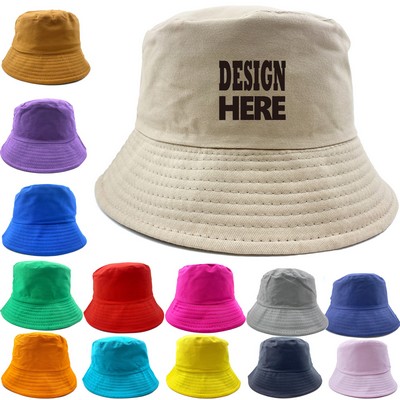 Unisex Adult Cotton Bucket Hats Caps