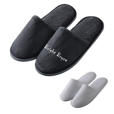 Coral Velvet Disposable Hotel Slipper