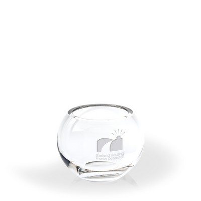 Nevah Lead Crystal Rose Bowl Award - Small