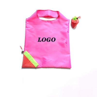 Reusable Strawberry Folding Shopping Bag