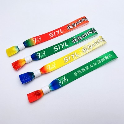 Full Color Fabric Wristband w/Closure