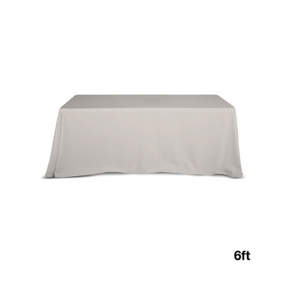 6' Fitted Stretch Open Back Table Cover