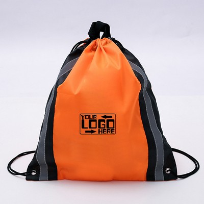 Reflective drawstring Backpack