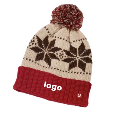 Customized Unisex Pom Knit Hat