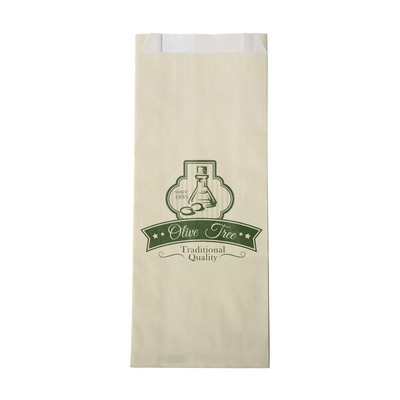 5" x 12" x 2" One-color Colored Paper Bag Cream