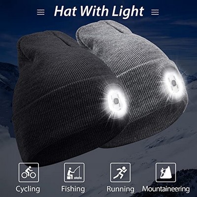 LED Hat Beanie w/ Light