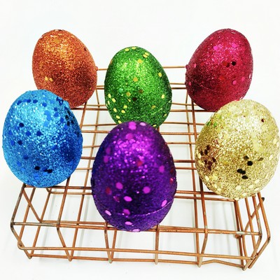 Glitter Eggs Plastic Easter Egg Filling Treats and Party Favor