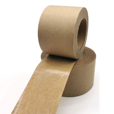 Customized Brown Water Activated Gummed Kraft Paper Packaging Tape