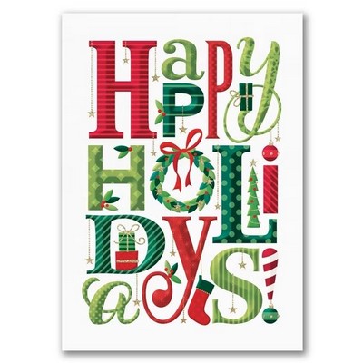 Happy Holiday Elements Card