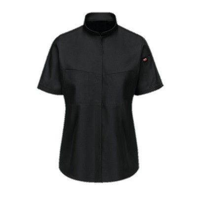 Red Kap® Women's Short Sleeve Pro+ Work Shirt w/OilBlok & MIMIX™ - Black