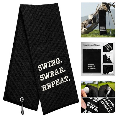 15.7 x 15.7 Inches Fun Golf Towel