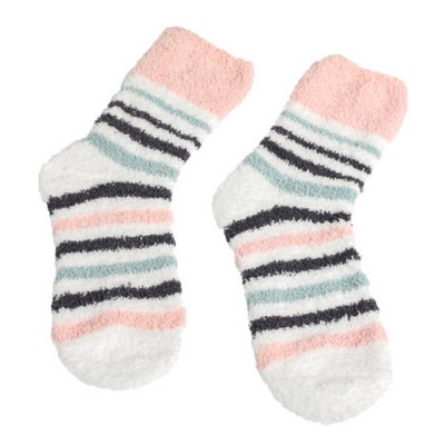 Kids Striped Fuzzy Socks