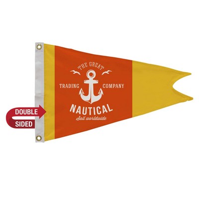 16" x 24" Polyester Burgee Flag Double-Sided