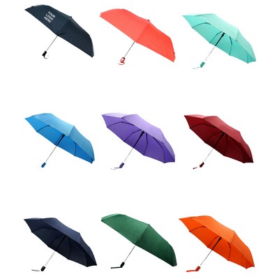 42" Arc Auto Open Fashion Folding Umbrella