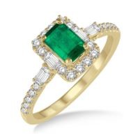 Jilco Inc. Emerald & Diamond Yellow Gold