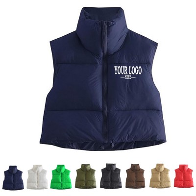 Winter Warm Padded Crop Vest