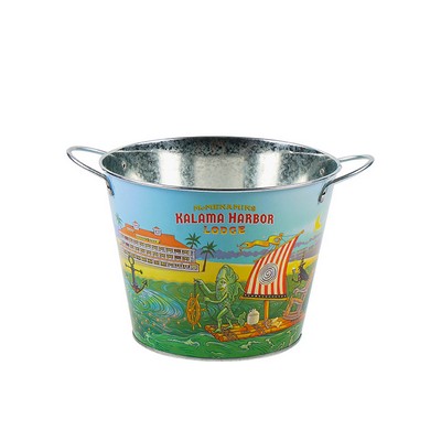 5 Quarts Beverage Tin Ice Bucket