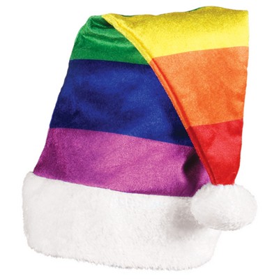 Rainbow Santa Hat