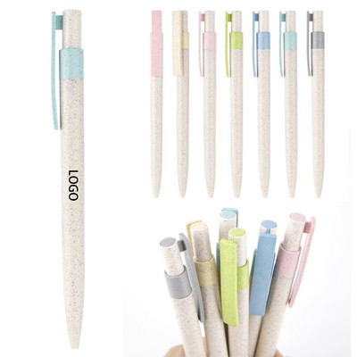 Eco-Friendly Wheat Straw Ballpoint Pen